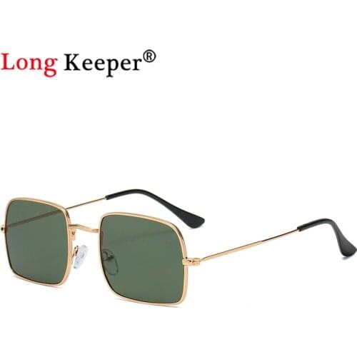 2021 New Vintage Glasses Men Women Sunglasses Fashion Brands Designer Metal Eyeglasses Square Gold Black Sun Glasses Uv400