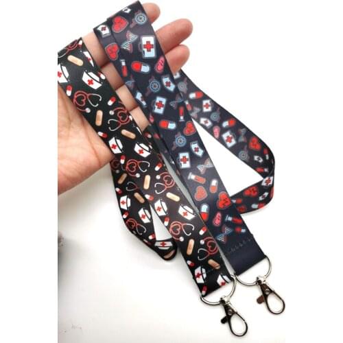 Hot 10 pcs Doctors nurse Neck Strap Lanyards Key Chain Accessories