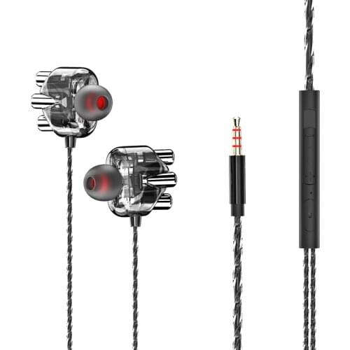 Headphones Stereo Wired Earphone For Samsung Xiaomi High Bass 6D Stereo In-Ear Earphones Earbuds Sport Earphones