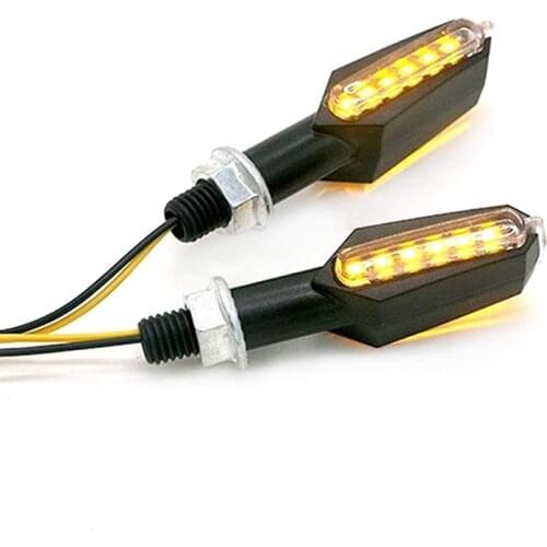 Motorcycle 12V LED Tail Light Brake Lamp Universal Double-Sided Turn Signal for Motocross