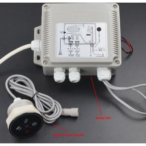 V-209E round keypad simple massage bathtub control system,whirlpool controller