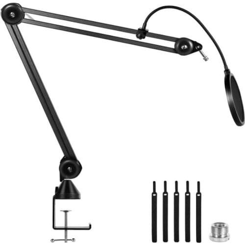 Top Deals Rotation Installation Studio Microphone Arm with Suspension Scissors Bracket,for Blue Snowball & Blue Nano,Etc