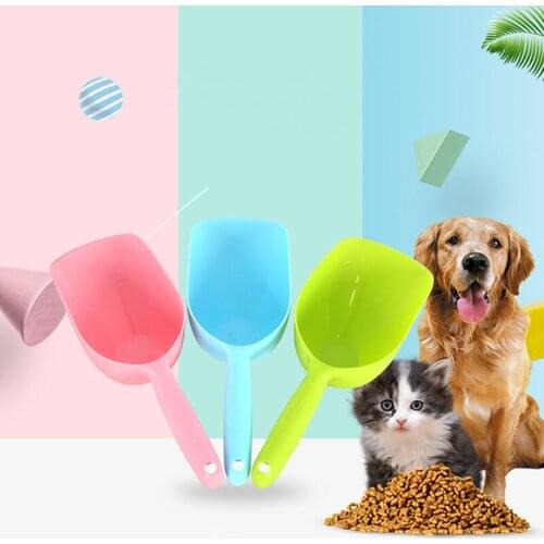 1pc Pet Dog Puppy Cat Bird Ferret Rabbit Food Feeder Scoop Shovel Spade Dishes Tools