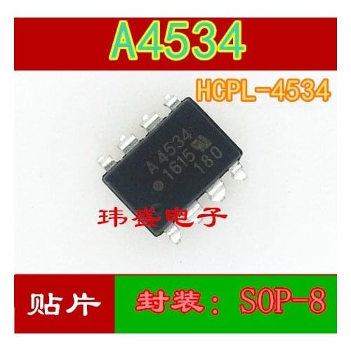 10pcs HCPL-4534 SOP-8 A4534