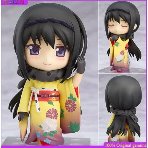 100% Original:Puella Magi Madoka Magica Akemi Homura 722 Q version figma Action Figure Anime Figure Model Toys Figure Doll Gift