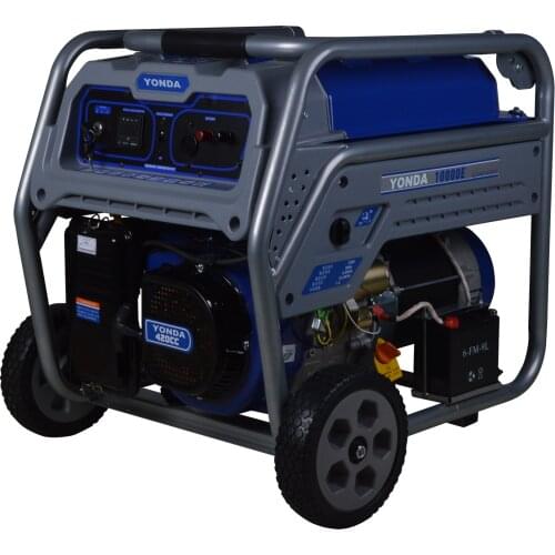 8kw 380V 400V 3phase generator with handle bar and wheel portable model YD10000C 8kw gasoline generator