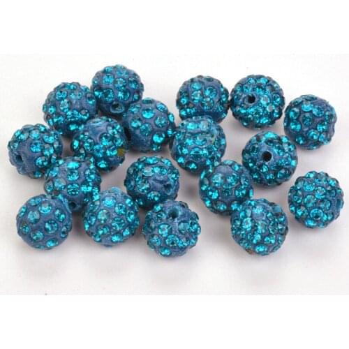 50pcs 10mm Hight Quality Crystal Dicro Ball Bead For DIY Bracelet Necklace Jewelry Making