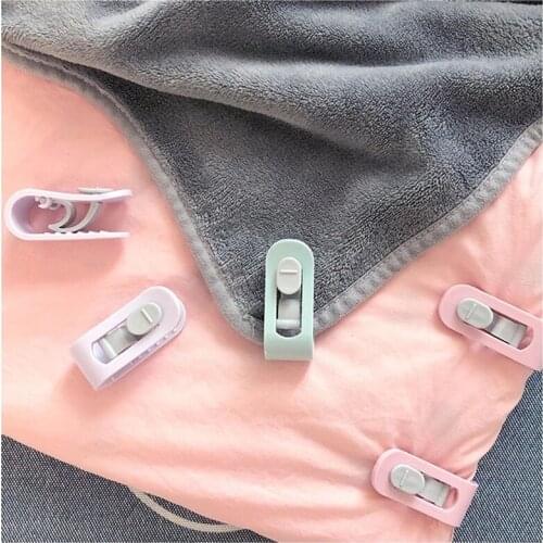 6Pcs/set Plastic Quilt Duvet Cover Clips Blankets Fastener Clip Bed Cover Duvet Sheet Fixer Bed Sheet Clip Anti-run Device