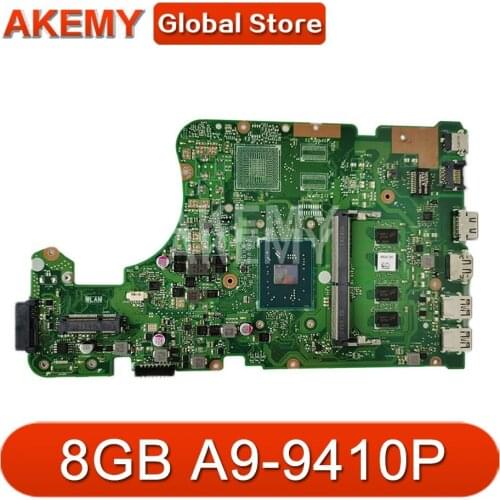 90NB0D20-R00030 For Asus X555QG X555Q X555B X555BP K555B A555B X555QA X555BA Mainboard Motherboard 8G/A9-9410