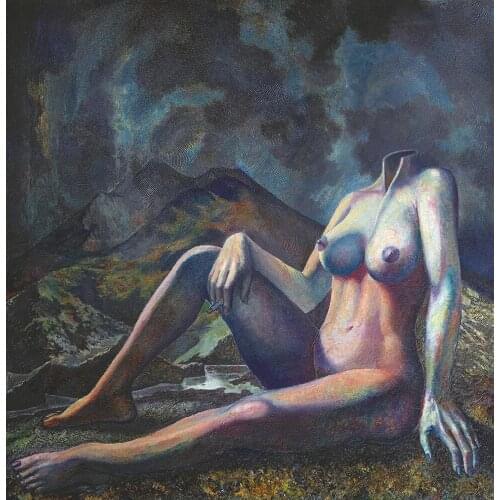 Free shipping oil painting prints on canvas abstract sex woman home decoration art