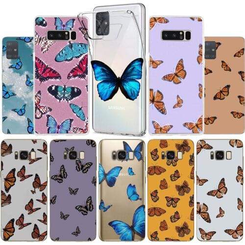 Aesthetic Butterfly Case for Samsung Galaxy A21S A32 A41 A52 A72 A71 A70 4G/5G S10 S20 S21 Plus Ultra Ins Style Shockproof Cover