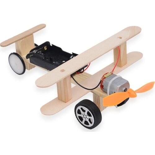 Childrens DIY Technology Small Production Electric Aircraft Invention Student Science Experiment Manual Material Toys for Kids