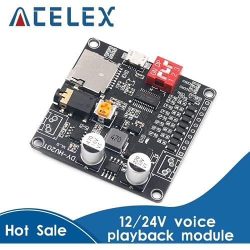 DY-HV20T 12V/24V power supply10W/20W Voice playback module supporting Micro SD card MP3 music player for Arduino