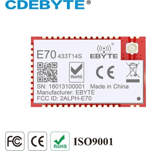 E70-433T14S Dual Core ARM CC1310 433mhz 25mW IPX Stamp Hole Antenna uhf Wireless Transceiver Transmitter Receiver CC1310 433 mhz