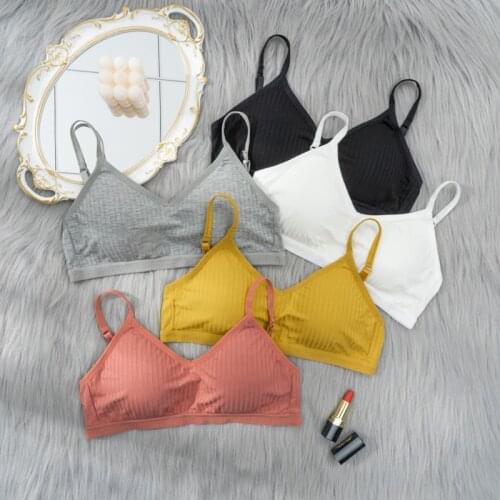 Elastic Gathering Bralette Push Up Bra Summer Anti-light Korean Style Wild Tube Top Sexy No Rims Solid Color Soft Camisoles