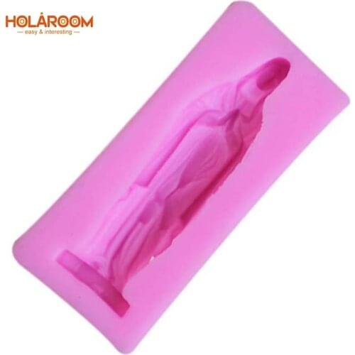 Holaroom Candy Fondant Chocolate Cookie Soap Moulds Madonna Shape Silicone Cake Mold DIY Sugarcraft Tools Baking Accessories
