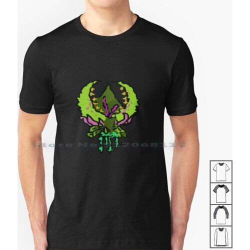 Plantera Form 2 T Shirt 100% Cotton Vines Nature Monster Ivy Terraria Hardmode Flying Leaves Flowers Leaf Underground Jungle