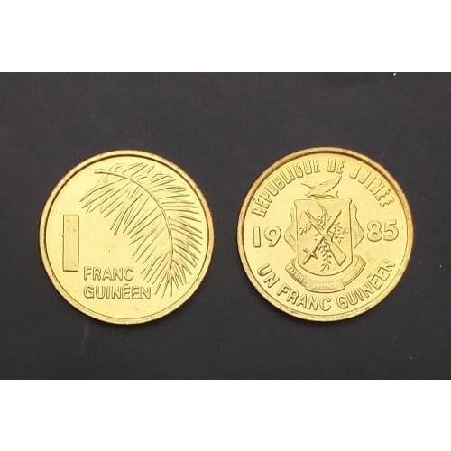 Guinea 1 Franc 1985 Genuine Original Coins 100% Real Issuing Collection Coins Unc Africa