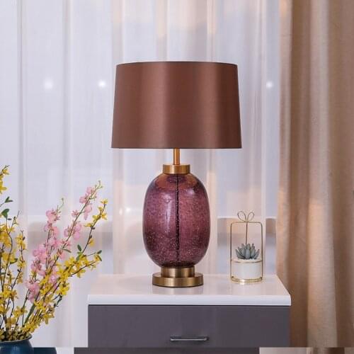 Crystal Lamp European-Style Living Room Simple Modern Creative Wedding Room Remote Control Bedroom Dimmable Table Lamp Room Lamp