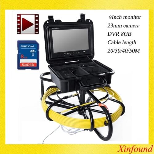 23mm 150Meter wifi 9inch Pipeline Endoscope Inspection Camera Underwater Industrial Pipe Sewer Drain Wall Video Camera Recorder