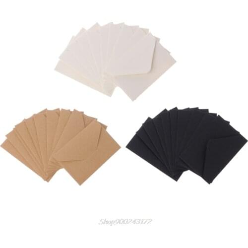 50pcs/lot Craft Paper Envelopes Vintage European Style Envelope For Card Scrapbooking Gift Au26 20 Dropship