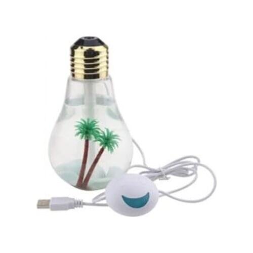 Creative USB home silent colorful bulb humidifier with changeable night light for office