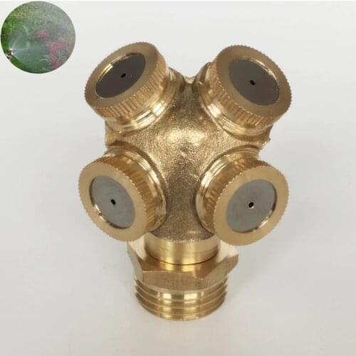 Brass Spray Misting Nozzles 1/4" 1/2" Garden Watering Dairy Farm Cooling Brass Spray Nozzles