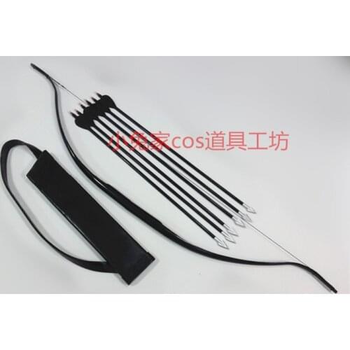 Hot Movie The Hunger Games Katniss Everdeen Bow Arrows and Arrow Holder porp Cosplay Props for Halloween Carnival Party