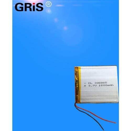 3.7V polymer lithium battery 1800mAh rechargeable treasure navigation tablet phone built-in battery 335865 Rechargeable Li-ion C