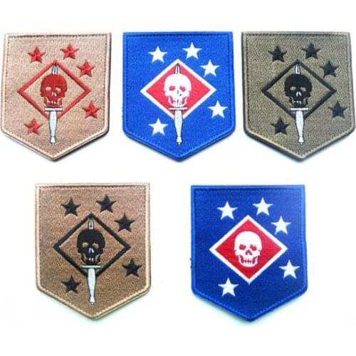 USMC Commando 3D Embroidered Armband MARINE RAIDERS Tactical Morale Badge Camouflage Clothing Backpack Outdoor Sports Patch