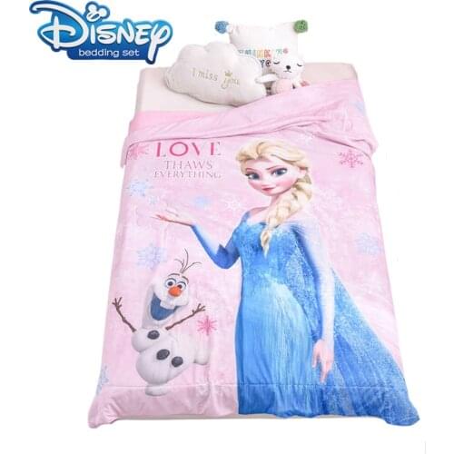 Cartoon pink Frozen Elsa Summer Quilt 150*200 200*230 Home Textiles Suitable for Children Kids Adult Blanket Comforter Duvet