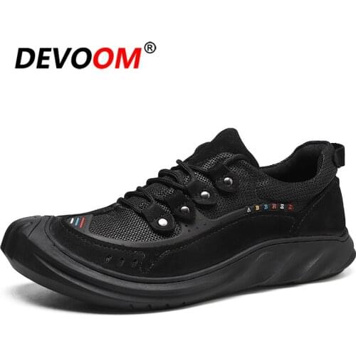 New Brand Fashion Designer Genuine Leather Shoes Breathable Mens Shoes Casual Rubber Casual Driving Trainers Male Shoes Size 45