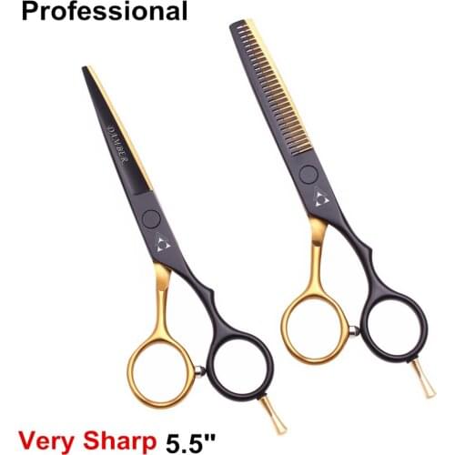 50Pcs 5.5'' Professional Hairdressing Scissors Hair Thinning Barber Scissors 440C Haircut Shears Hair Cutting Scissors 1013