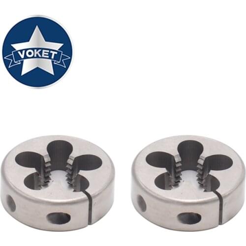 VOKET HSSE Adjustable AR-D Left Hand Thread Die UNF 10-32L 1/4-28L 1/4-32L 1/4-36L 5/16-24L 3/8-24L America threading round dies