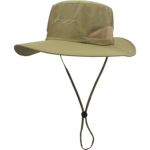 Bighead circumference Outdoor Sunscreen Fisherman Sun Hat Summer Bucket Hat Mens and Womens UV hat