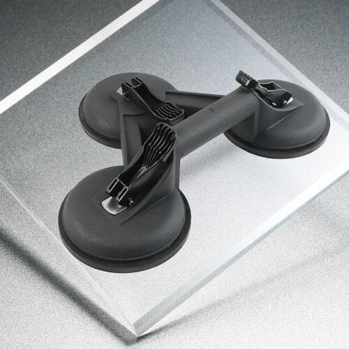Glass Suction Cups Heavy Duty Aluminum Alloy Glass Suction Cup Lifter with Thick & Large Rubber Pad for Lifting Moving Glass