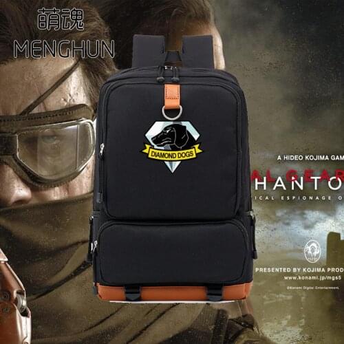 METAL GEAR backpacks hot pc game Metal gear solid diamond dogs printing backpack high capacity game backpack MGS fans gift ac200