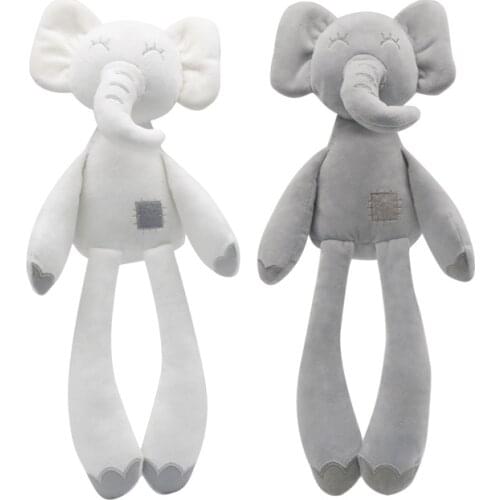 36cm Long-legged Elephant Cute Plush Toy Cute Baby Sleep Comforting Doll Plush Animal Toy Home Decoration Toy Child Toddler Gift