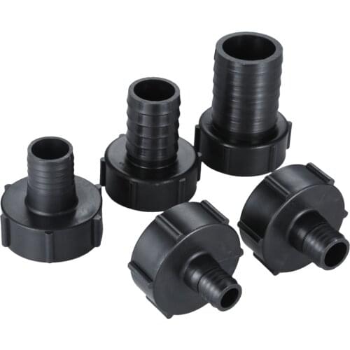 IBC Water Tank Hose Connector Plastic Adapter Screw Cap S60x6 Coarse Thread 3/4", 1", 1-1/4", 1-1/2", 2inch 19/25/32/38/50mm