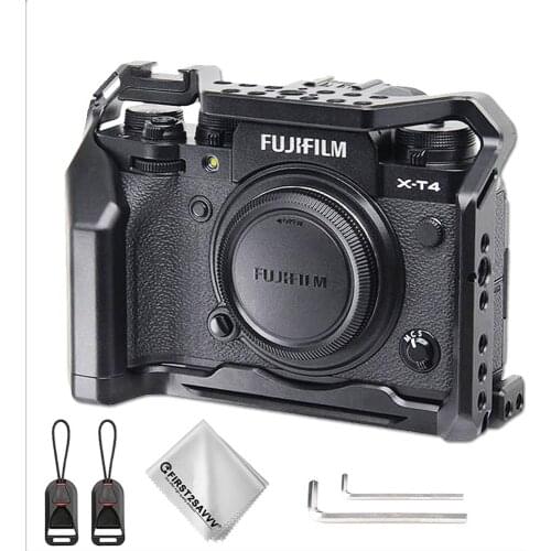 Camera Cage Rig Stabilizer Aluminum Alloy Camera Video Cage for Fujifilm XT4
