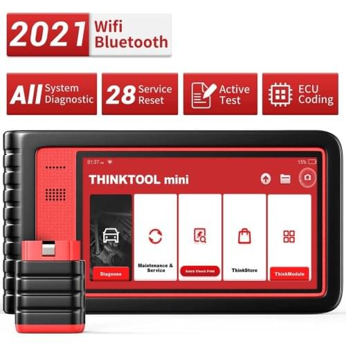 THINKCAR Thinktool Mini OBD2 Bluetooth Automotive Scanner OBD 2 Scanner for Auto System Diagnosis 28 Reset Car Diagnostic Tools