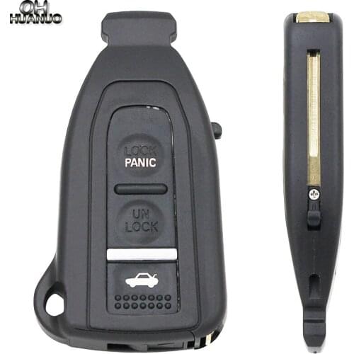 3 Buttons Smart Prox Remote Key Shell case fob with Uncut Blade For Lexus LS430 2002 2003 2004 2005 2006