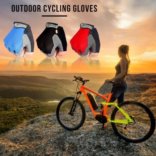 Cycling Gloves Riding Gloves Fitness Gloves Bike Summer Style High Elastic Breathable Mesh Half-fingered Outdoor Sports