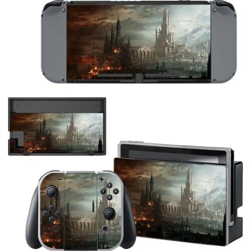 1 Styles Castle Style Vinyl Decal Skin Sticker For Nintendo Switch NS NX Console Protector Game Accessoriy NintendoSwitch