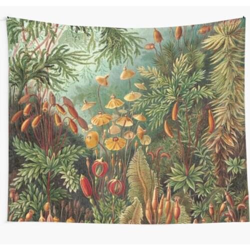 Vintage Plants Decorative Nature Painting Illustration Artwork Tapestry Wall Hanging Tapestries Dorm Home Carpet Bedroom Decor