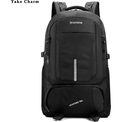 Waterproof Outdoor 60 L Large Capacity Mens Travel Backpack 2021 New Durable Male Sport Bag Women Mountaineering Rucksack Black