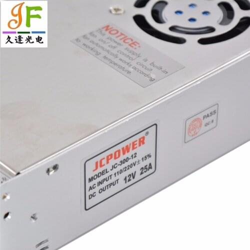 High quality LED Strip Switch Power AC 110V 220V To DC 12V 25A 300W Switch Power Supply with fan for 5050 3528 LED strip