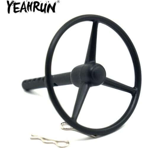 YEAHRUN RC Car Steering Wheel 3 Styles for 1:10 RC Crawler Car Wraith 90018 Emulation RC Model Parts