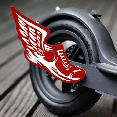 Electric Scooter rear wing for Xiaomi m365 pro 2 ninebot max g30 decorative protective plate light night warning stickers
