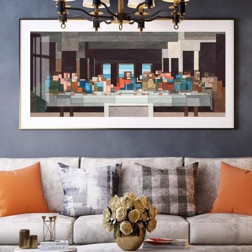 Da Vinci Famous Painting Canvas Print Reproduction Funny The Last Supper Painting Poster And Prints Wall Art Decor Picture